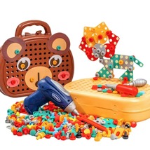 Magic Montessori Play Toolbox Bear with Drill Toys for Boys 3 to 7 Years Old - $24.99