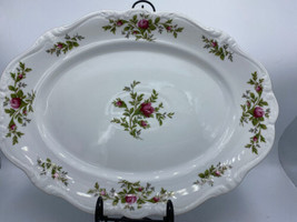 15&quot; Oval Serving Platter Moss Rose Thailand Traditions by JOHANN HAVILAN... - $61.87