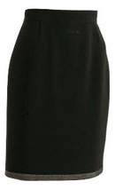 Authentic Elie Tahari Black Crepe Pencil Skirt SZ10/M Retail Price: $398 - $99.00