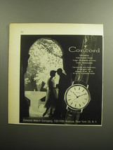 1959 Concord Watch Ad - Concord the watch that makes those magic moments - $18.49