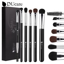 DUcare 6pc Eyeshadow Brushes with Portable Plastic Case Makeup Eye Brush Set Eye - £28.84 GBP