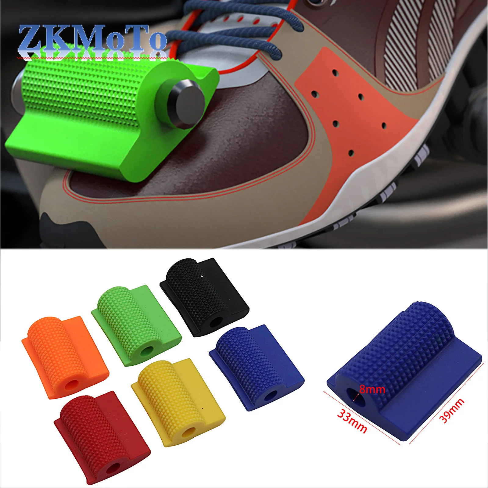 Otorcycle shift gear lever pedal rubber cover shoe protector foot peg toe gel for honda thumb200