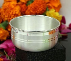999 pure sterling silver handmade solid silver bowl kitchen utensils, ve... - $231.45