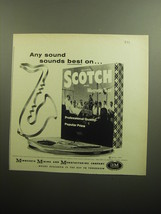 1958 3M Scotch Magnetic Tape Ad - Any sound sounds best on.. Scotch - £14.77 GBP