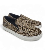 Steve Madden Coulter Leopard Animal Print Cow Hair Slip On sneakers Size... - $47.86 CAD