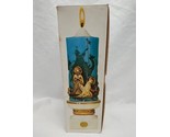 Vintage Nativity Christmas Adoration Candle And Holder 5 1/4&quot; - $23.75