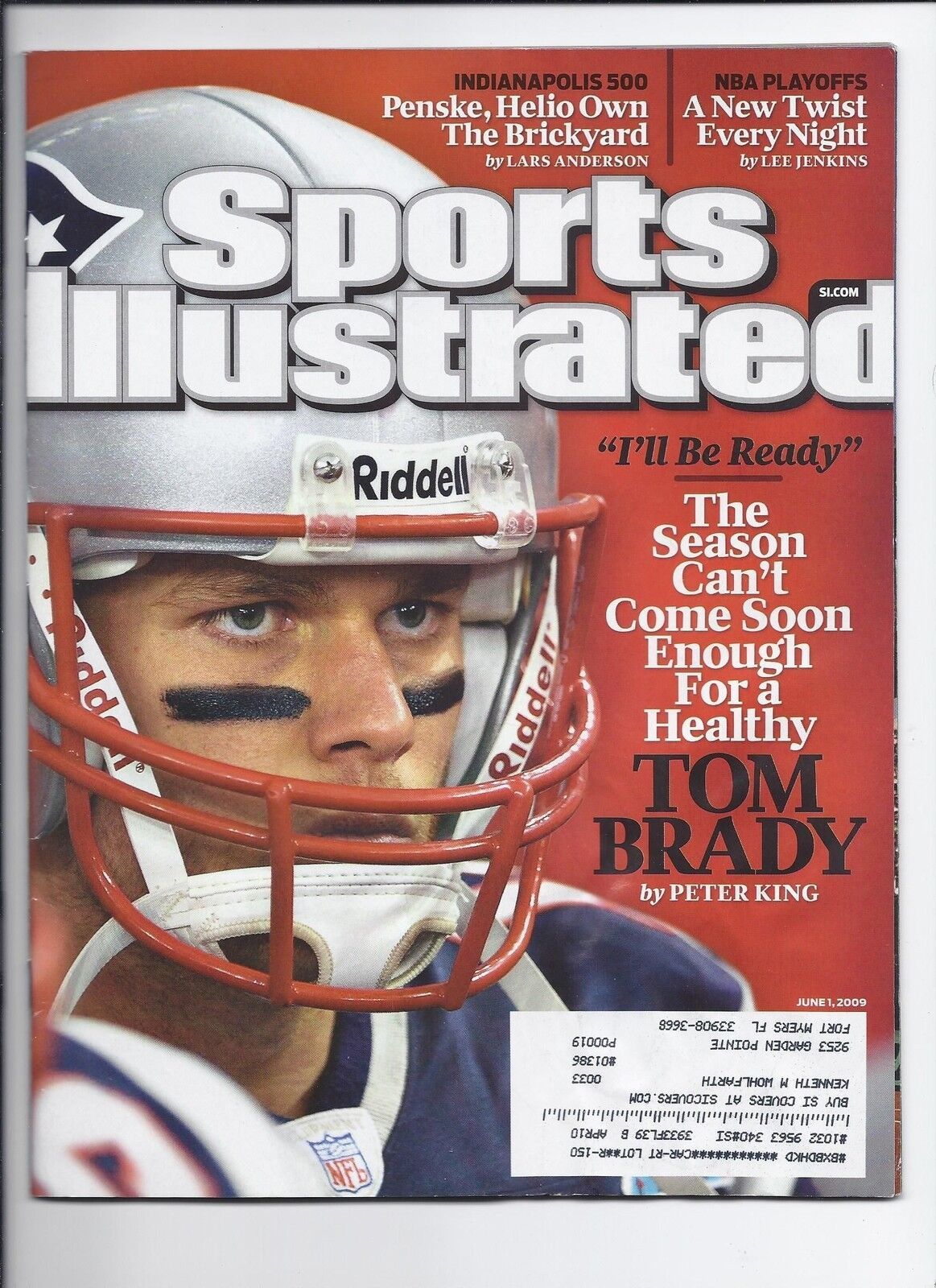 2009 Sports Illustrated Magazine June 1st Tom Brady - $15.22
