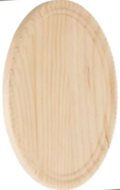 Natural Wood Unfinished Plaque OVAL 8 1/2" x 11 1/2" Circle Blank DEMIS ... - $21.67