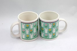 Easter Bunny Coffee Mugs Set of 2 - £15.65 GBP