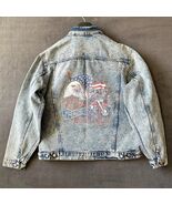 Harley-Davidson Denim Jacket Men’s Large Made in America Eagle Motorcycl... - $1,145.24 MXN