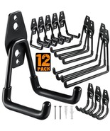 12 Pack Garage Hooks Heavy Duty,Utility Steel Garage Storage Hooks,Wall ... - $40.99