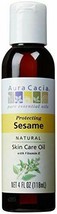 NEW Aura Cacia Pure Essential Oil Protecting Sesame Natural Skin Care Oil 4 oz - £7.11 GBP