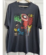 Marvel Comics T-Shirt Blue Group Avengers Graphic Men’s Size 2XL  XXL Su... - $13.69