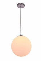 Elegant Lighting Opal Collection Pendant D11.5in H12.5in Lt:1 Off- White... - £29.60 GBP