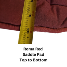 Roma Quilted English All purpose Forward Saddle Pad Red USED image 6