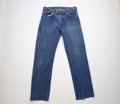 Vintage 80s Levis 505xx Mens 34x32 Thrashed Regular Fit Straight Leg Jeans USA - £78.26 GBP