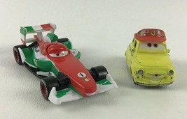 Disney Pixar Cars Diecast Vehicles Francesco Luigi Fiat 2pc Lot Mattel Car Toy - £9.53 GBP