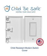 Child Be Safe Childproof WHITE Rocker Light Switch and Wall Outlet Safet... - $12.82