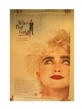 Who&#39;s That Girl? Poster Madonna Griffin Dunne Whos - $44.78