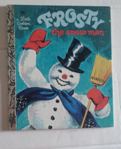 Vintage Little Golden Book Frosty The Snowman 1950 Holiday Stocking Stuffer Nice - £11.79 GBP