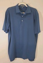 Peter Millar Summer Comfort Golf Polo Shirt Mens Medium Blue M - £11.20 GBP