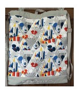 Disney World Drawstring Backpack Bag - Mickey Mouse and Castle Gray NWT - $19.75