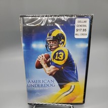 American Underdog DVD Kurt Warner St Louis Rams Zachary Levi Ana Paquin Football - £9.49 GBP