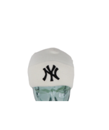 NOS Vtg Hip Hop New York Yankees Baseball Knit Winter Beanie Hat White W... - £54.87 GBP