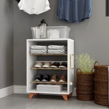 White - 21.34&quot; W. Cordel Shoe Rack From Be Home Furniture Is A Home Accessory, - £31.40 GBP