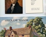 Sulgrave Manor Booklet &amp; 2 Tickets George Washington Ancestral Home - $27.72