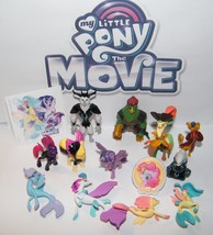 My Little Pony The Movie Party Favors Set of 14 New Figures, Sticker and Ring! - £12.82 GBP