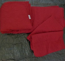Madison Park Mansfield Solid Red Quilted 3-PC King Coverlet Set - $76.00