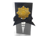 CBK Yellow Daisy Metal Wine Bottle Stopper by Gift Boxed - $10.22