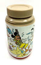 Aladdin Disney Mickey Mouse Donald Duck Goofy Pirate Aladdin Thermos no cup 8oz - £6.60 GBP