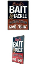 12&quot; Dad father dad Fishing bait tackle open 3d USA STEEL plate display ad Sign - £31.20 GBP