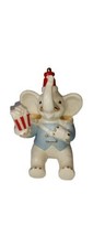 Lenox Circus Ringmaster Elephant Figurine Holding A Tub Of Popcorn - £32.45 GBP