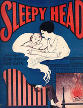 Sleepy Head 1926 Baby Nursery Ukulele Vintage Sheet Music Davis Greer - £11.73 GBP
