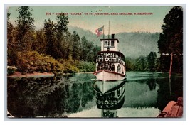 Steamer Colfax on St Joe River  Spokane Washington WA 1909 DB Postcard P19 - £3.84 GBP