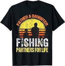 Fisherman Dad and Daughter Fishing Partners For Life T-Shirt - £12.59 GBP+