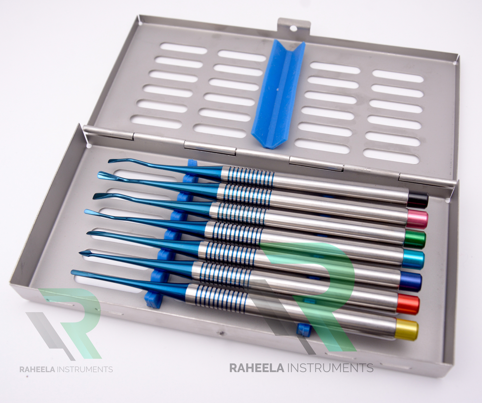 Dental Elevator Luxating PDL Elevators 7PCs Implant Titanium with Trey - $40.00
