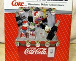 New Coca-Cola Winter Wonderland Illuminated Deluxe Action Musical 1994 E... - $98.01