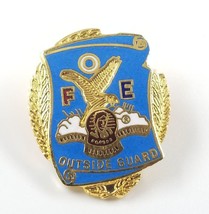 Vintage FOE Fraternal Order of Eagles Outside Guard Gold Tone Enamel Pin... - $186.21 MXN