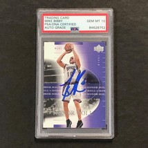 2001-02 Upper Deck Honor Roll #75 Mike Bibby Signed Card AUTO 10 PSA Slabbed Kin - £47.12 GBP