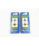 Vintage Candle Lite White Tea Light Candles 10 Unscented Lot Of 2 - £23.40 GBP