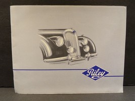 1950 Riley Saloon Drophead Coupe 3 Seater Roadster Sales Brochure - £85.16 GBP