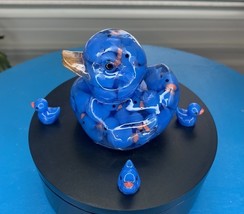 Blue Duck, Mini Blue Ducks In Duck, Duck For Jeep, Duck Gift , With Gift... - $20.79