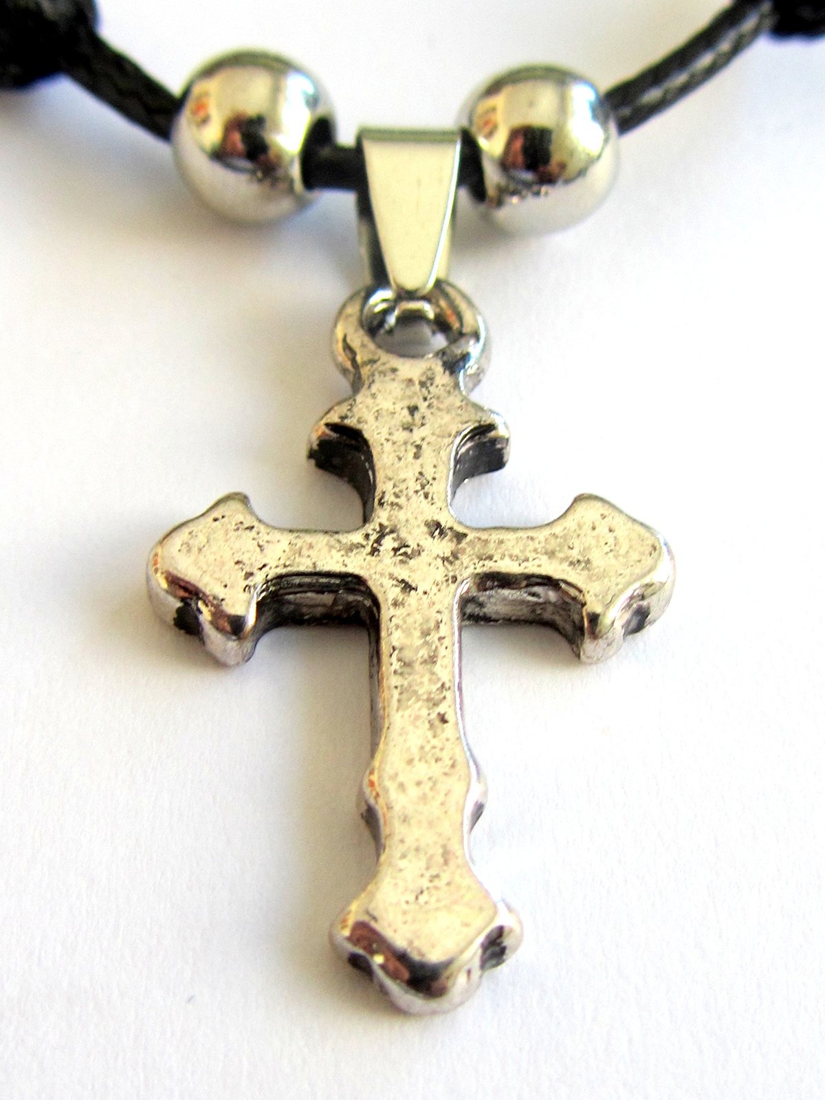 Christian Orthodox Greek Religious Pendant Necklace with Metal Stainless Steel C