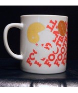 Vintage Rustic Fade 1965 Snoopy Coffee Mug Cup Football Woodstock Peanut... - $23.02 CAD