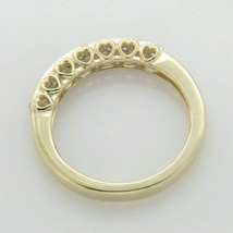 0.50CT Round Cut Cubic Zirconia Wedding Band Ring Yellow Gold-Plated Silver - £62.50 GBP