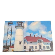 Postcard Chatham Cape Cod Massachusetts Light House Coast Guard Chrome U... - $9.59